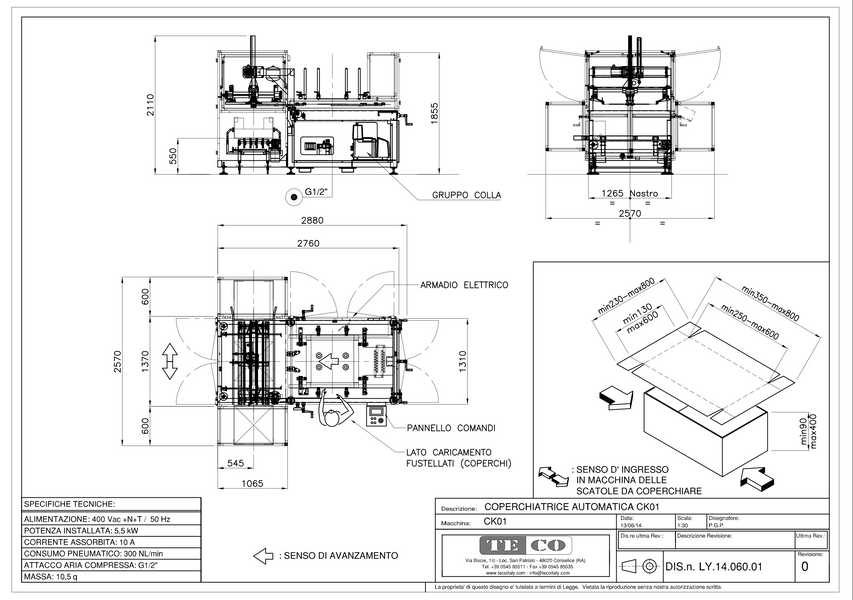 Lidding machine model CK01 260102.8402  photo